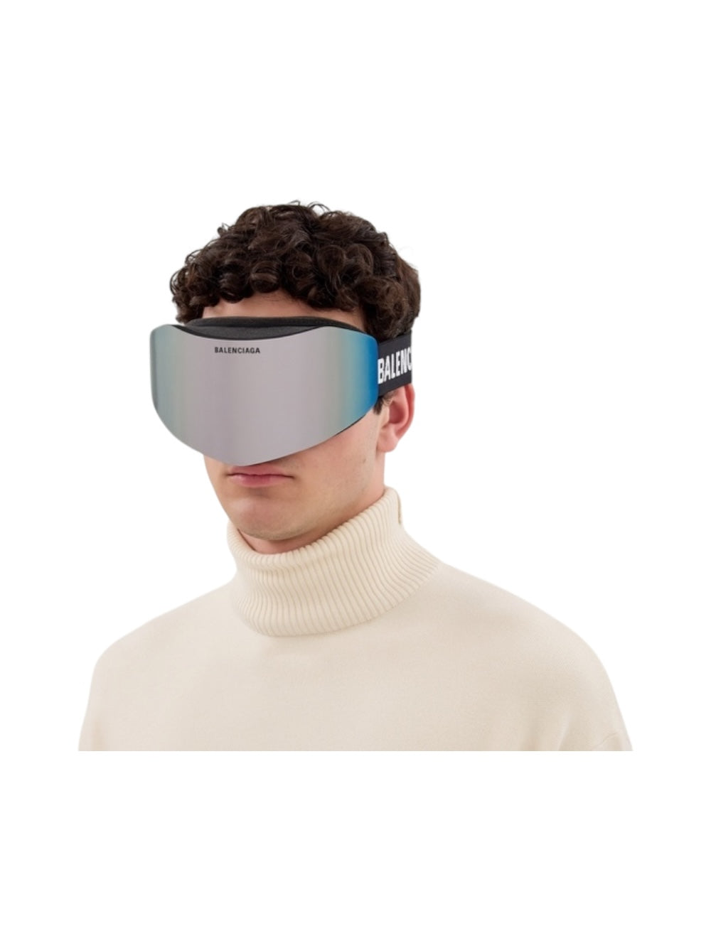 Balenciaga BB0379s Ski Mask - Black / Silver